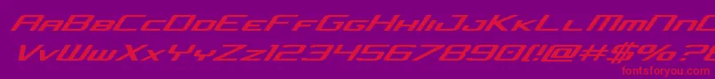 concielianjetital Font – Red Fonts on Purple Background