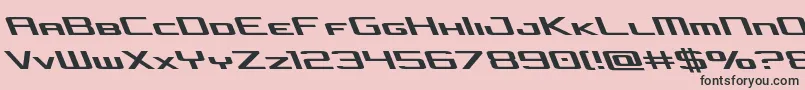 concielianjetleft Font – Black Fonts on Pink Background