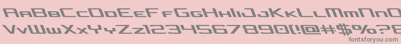 concielianjetleft Font – Gray Fonts on Pink Background