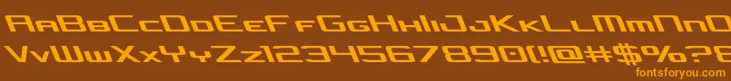 concielianjetleft Font – Orange Fonts on Brown Background