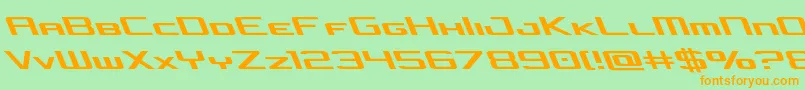 concielianjetleft Font – Orange Fonts on Green Background