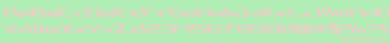 concielianjetleft Font – Pink Fonts on Green Background