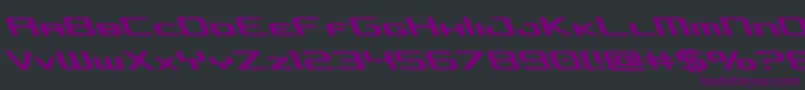 Шрифт concielianjetleft – фиолетовые шрифты на чёрном фоне