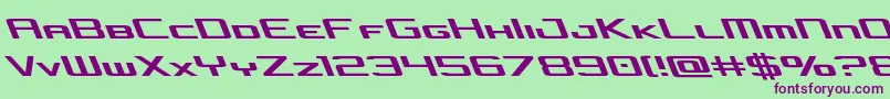 concielianjetleft Font – Purple Fonts on Green Background