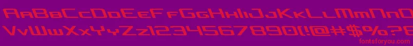 concielianjetleft Font – Red Fonts on Purple Background