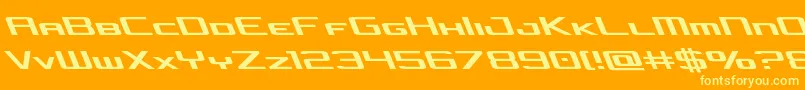 concielianjetleft Font – Yellow Fonts on Orange Background