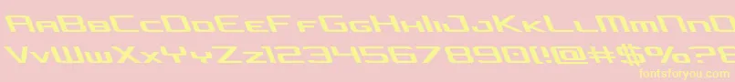 concielianjetleft Font – Yellow Fonts on Pink Background