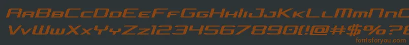 concielianjetsemital Font – Brown Fonts on Black Background