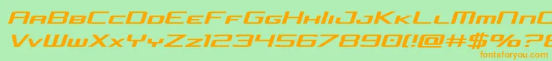 concielianjetsemital Font – Orange Fonts on Green Background