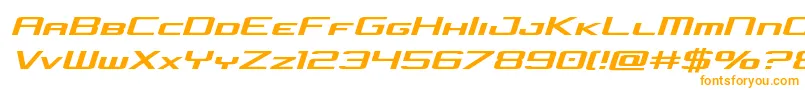concielianjetsemital Font – Orange Fonts on White Background