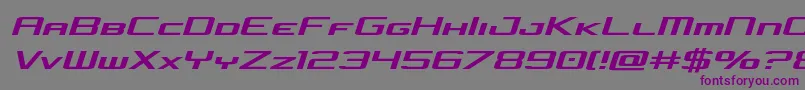 concielianjetsemital Font – Purple Fonts on Gray Background