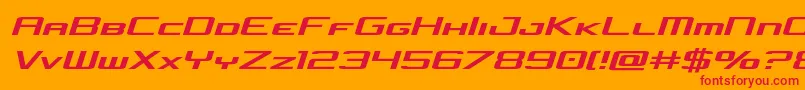 concielianjetsemital Font – Red Fonts on Orange Background