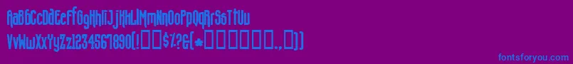 Concs    Font – Blue Fonts on Purple Background