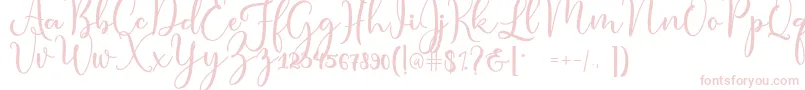 condita Font – Pink Fonts on White Background