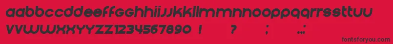 Condition Italic Font – Black Fonts on Red Background