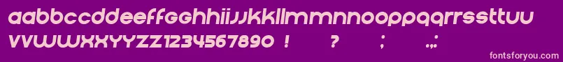 Condition Italic Font – Pink Fonts on Purple Background