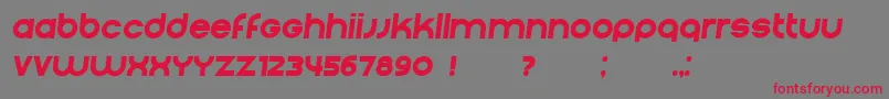 Condition Italic Font – Red Fonts on Gray Background