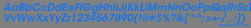 ItcavantgardestdDemiobl Font – Blue Fonts on Gray Background