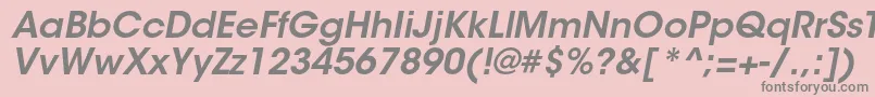 ItcavantgardestdDemiobl Font – Gray Fonts on Pink Background