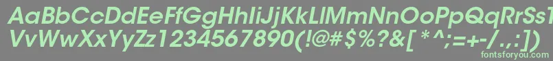 ItcavantgardestdDemiobl-fontti – vihreät fontit harmaalla taustalla
