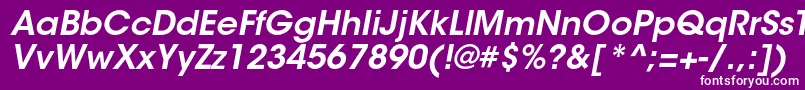 ItcavantgardestdDemiobl Font – White Fonts on Purple Background