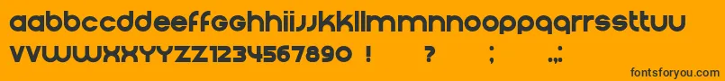 Condition Font – Black Fonts on Orange Background