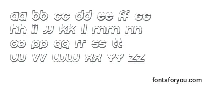Überblick über die Schriftart Condition3D Italic
