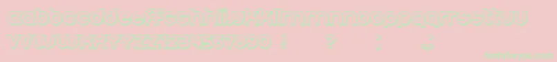 Condition3D Regular Font – Green Fonts on Pink Background