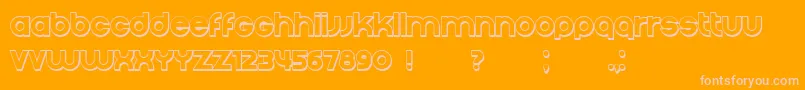 Condition3D Regular Font – Pink Fonts on Orange Background