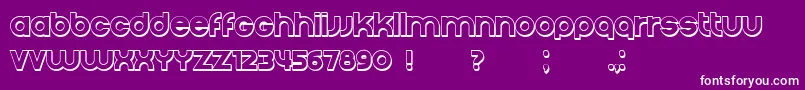 Condition3D Regular Font – White Fonts on Purple Background