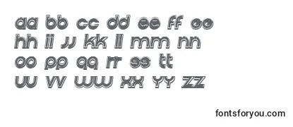 Überblick über die Schriftart Condition3DFilled Italic
