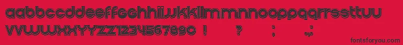 Condition3DFilled Regular Font – Black Fonts on Red Background