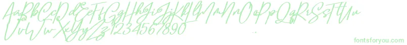 Шрифт Confidante – зелёные шрифты на белом фоне
