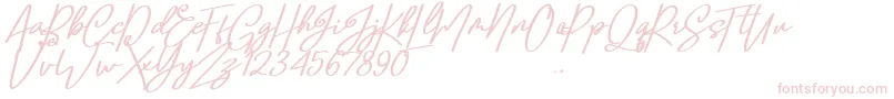 Шрифт Confidante – розовые шрифты на белом фоне