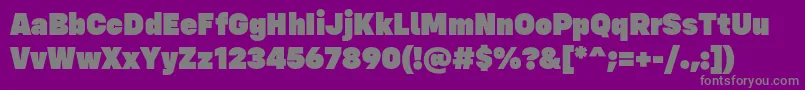 ConfigUltra Regular Font – Gray Fonts on Purple Background