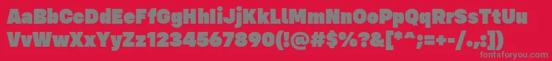 ConfigUltra Regular Font – Gray Fonts on Red Background