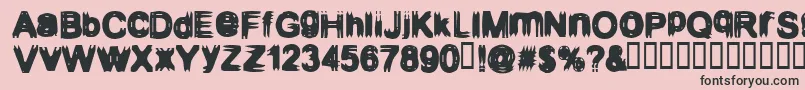 CONFIGUR Font – Black Fonts on Pink Background