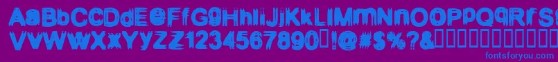 CONFIGUR Font – Blue Fonts on Purple Background