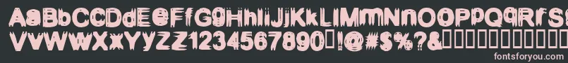 CONFIGUR Font – Pink Fonts on Black Background