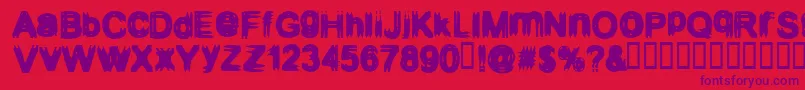 CONFIGUR Font – Purple Fonts on Red Background