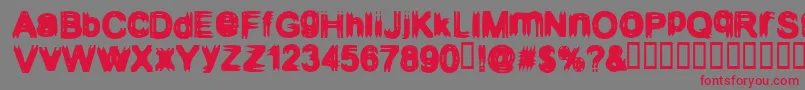CONFIGUR-Schriftart – Rote Schriften auf grauem Hintergrund