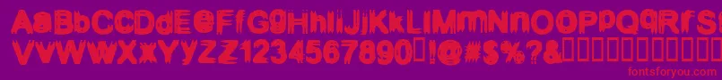 CONFIGUR Font – Red Fonts on Purple Background