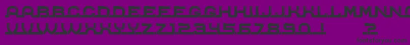 Connected Font – Black Fonts on Purple Background