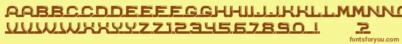 Connected Font – Brown Fonts on Yellow Background