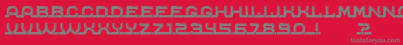 Connected Font – Gray Fonts on Red Background