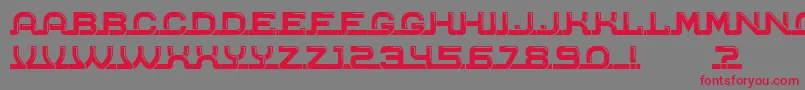 Connected Font – Red Fonts on Gray Background