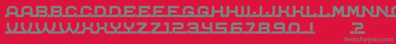 ConnectedBook Font – Gray Fonts on Red Background