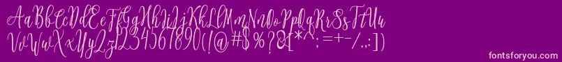 Connekia Font – Pink Fonts on Purple Background