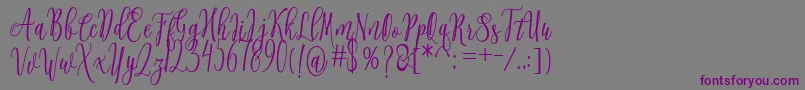 Connekia Font – Purple Fonts on Gray Background