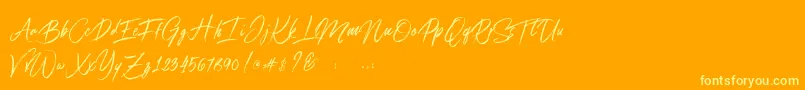 fuente Connoisseurs – Fuentes Amarillas Sobre Fondo Naranja